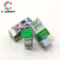 Custom printing personal logo 2ml 10ml vial package folded small packing paper box hologram